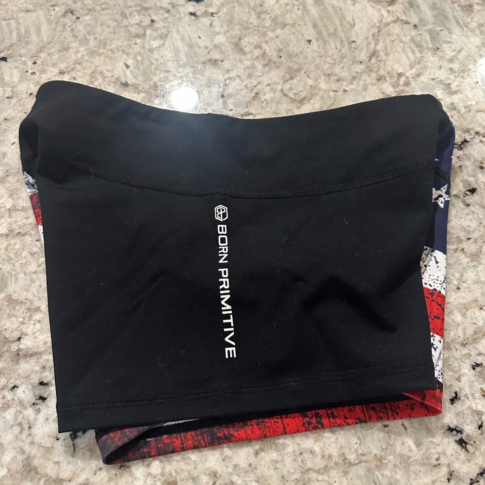 Born Primitive Booty Shorts (grey stripes) - Picture 4 of 4